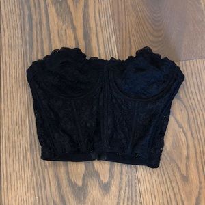 Corset/bralette - black lace